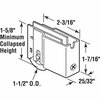 Prime-Line Single 1-1/2 in. Steel Ball Bearing Roller, U-Back Style, Adjustable D 1824